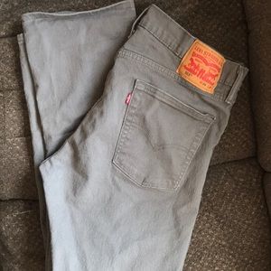 Mens gray Levi's jeans